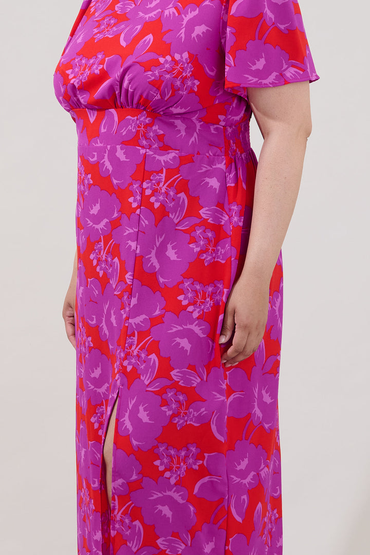 Bloom Midi Dress Sandrie Floral Curve