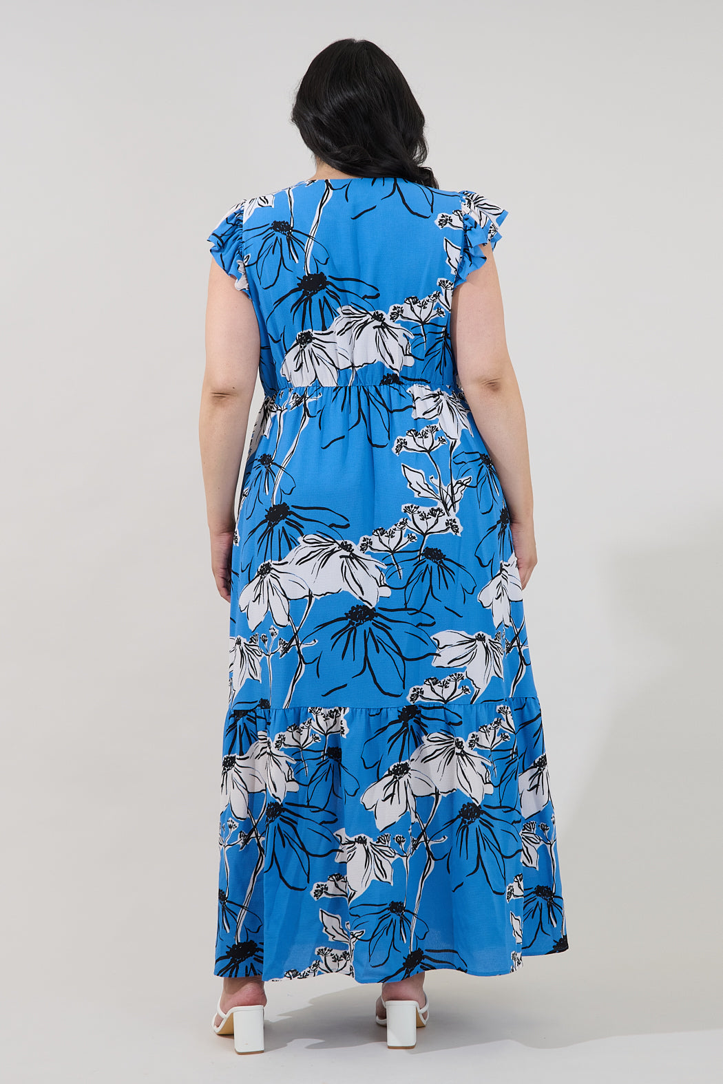 Evianna Button Down Maxi Dress Kanes Floral Curve