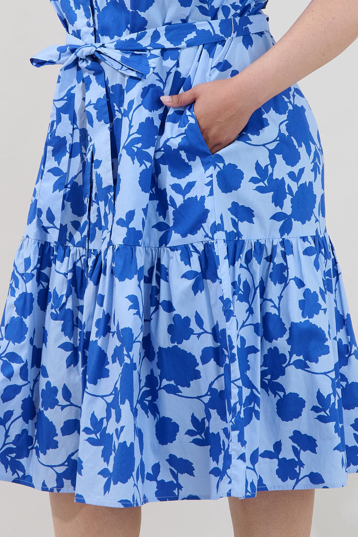 Wynette Tiered Midi Dress Palmas Curve