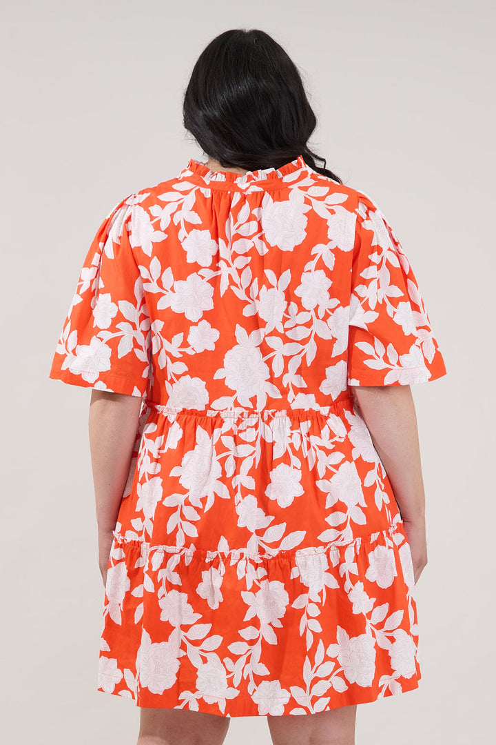 Dixie Split Neck Shift Dress Lilo Tropics Curve