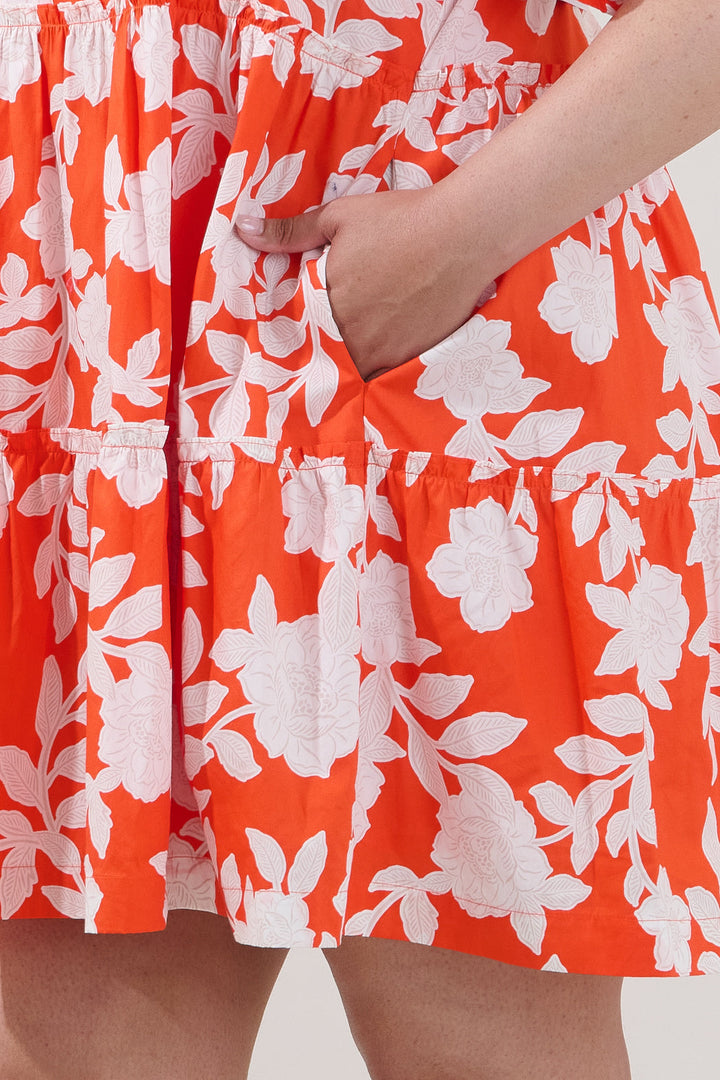 Dixie Split Neck Shift Dress Lilo Tropics Curve