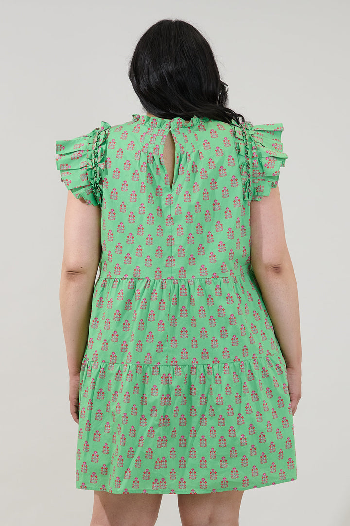 Lauren Shift Mini Dress Raidy Floral Curve