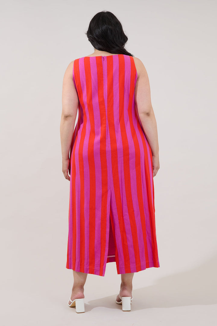 Troy Maxi Dress Stripe Curve