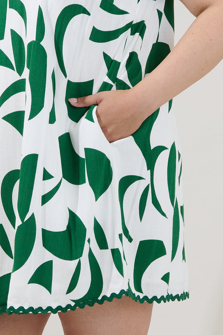 Auriel Shift Mini Dress Abstract Curve