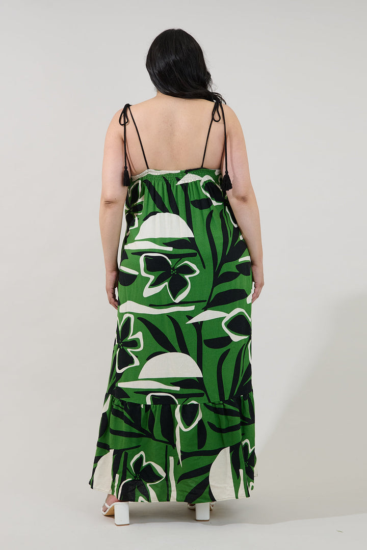Veth Shift Maxi Dress Rainforest Curve