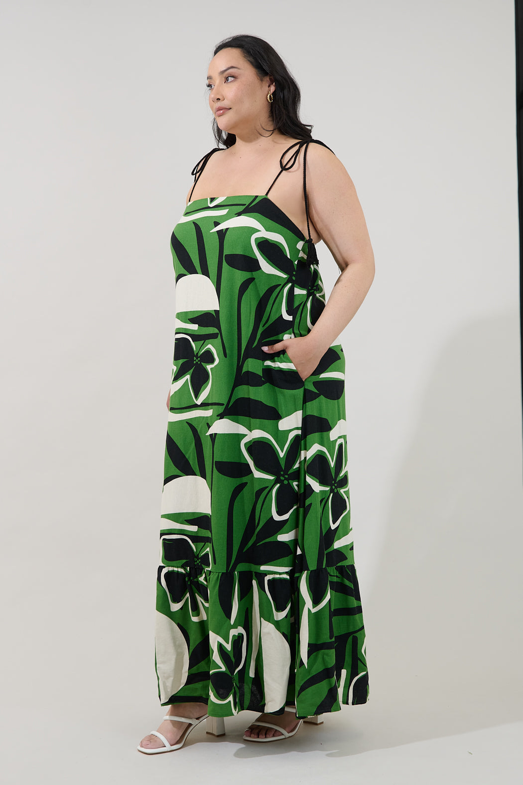 Veth Shift Maxi Dress Rainforest Curve