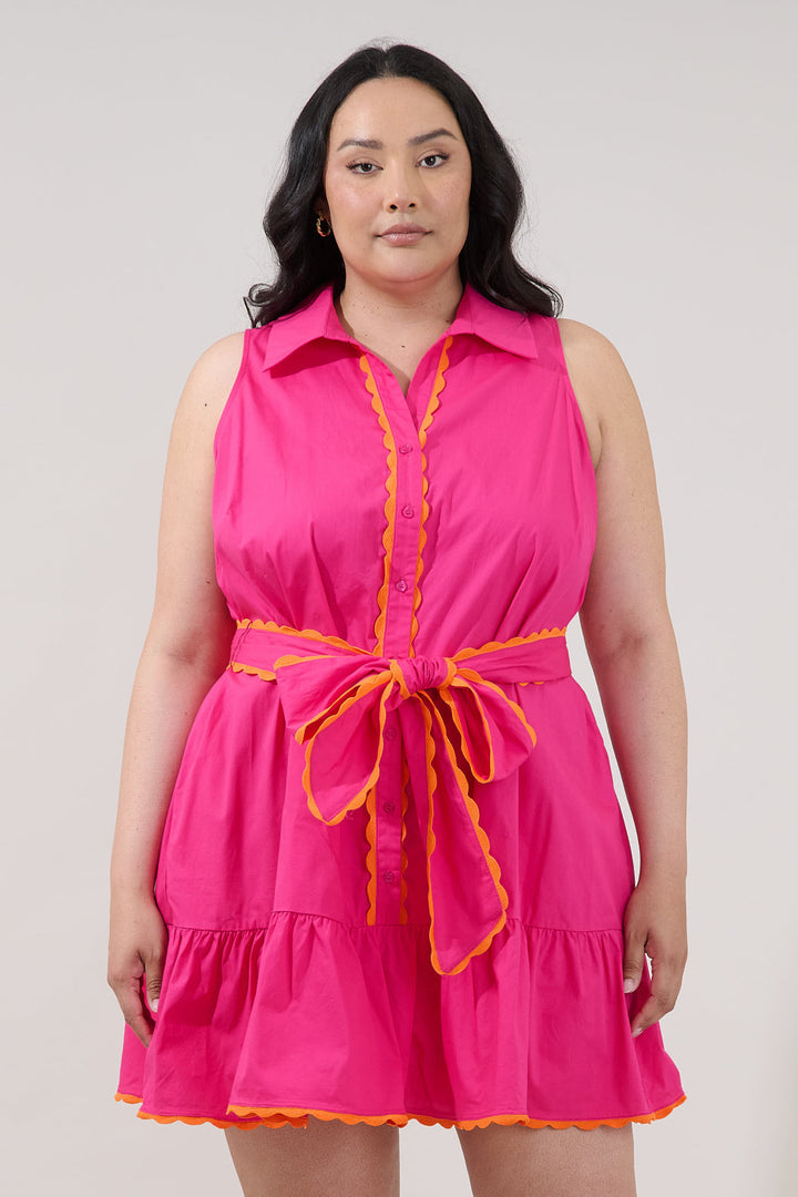 Mariselle Sleeveless Tiered Mini Dress Curve