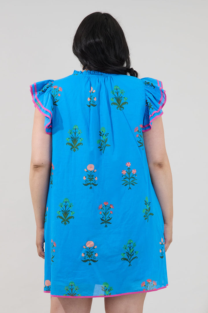 Merina Shift Mini Dress Genora Floral Curve