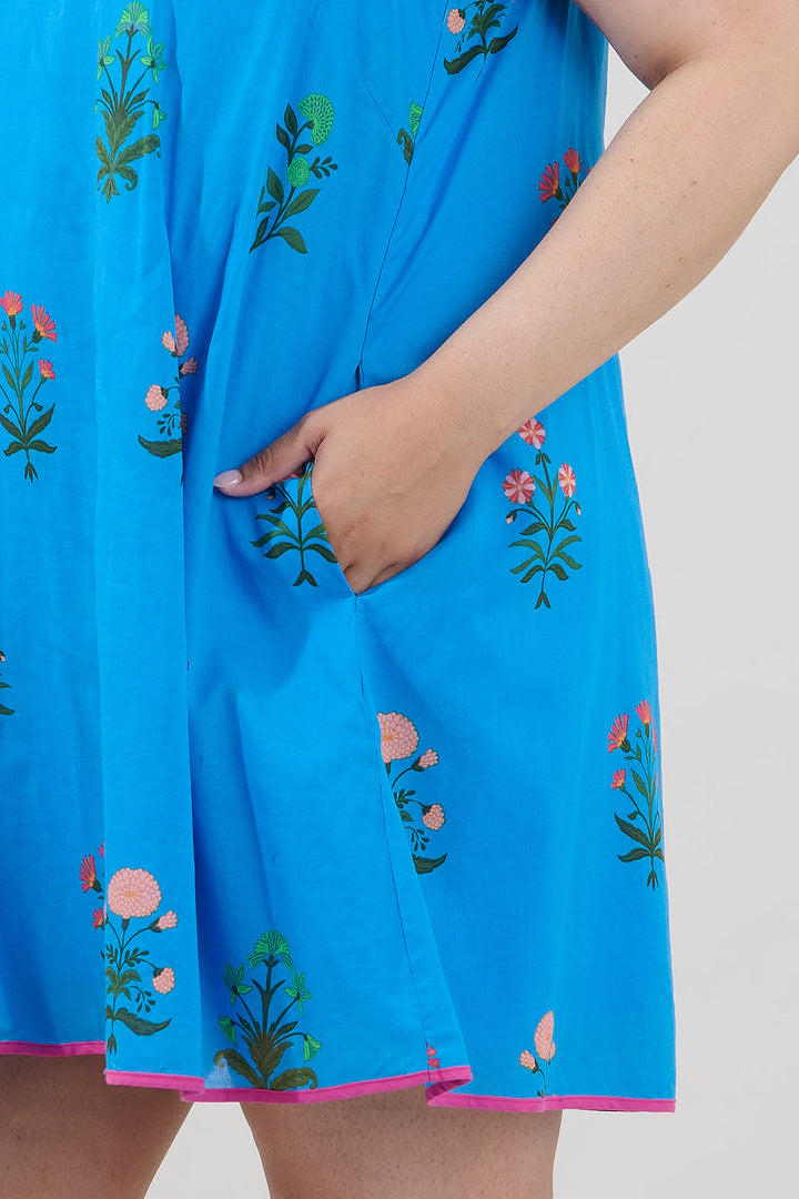 Merina Shift Mini Dress Genora Floral Curve