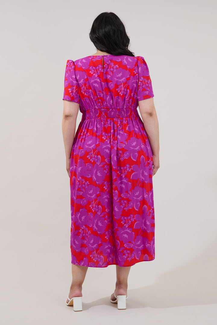 Bloom Midi Dress Sandrie Floral Curve