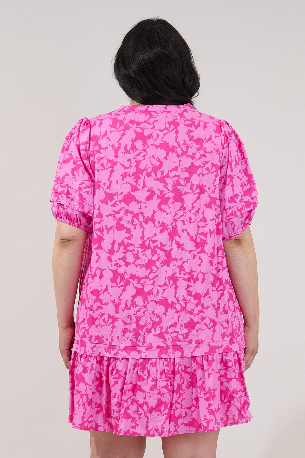 Reani Shift Mini Dress Petunia Curve