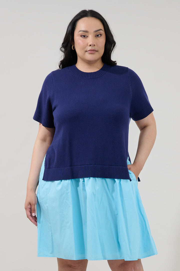Karola Twofer Mini Dress Curve