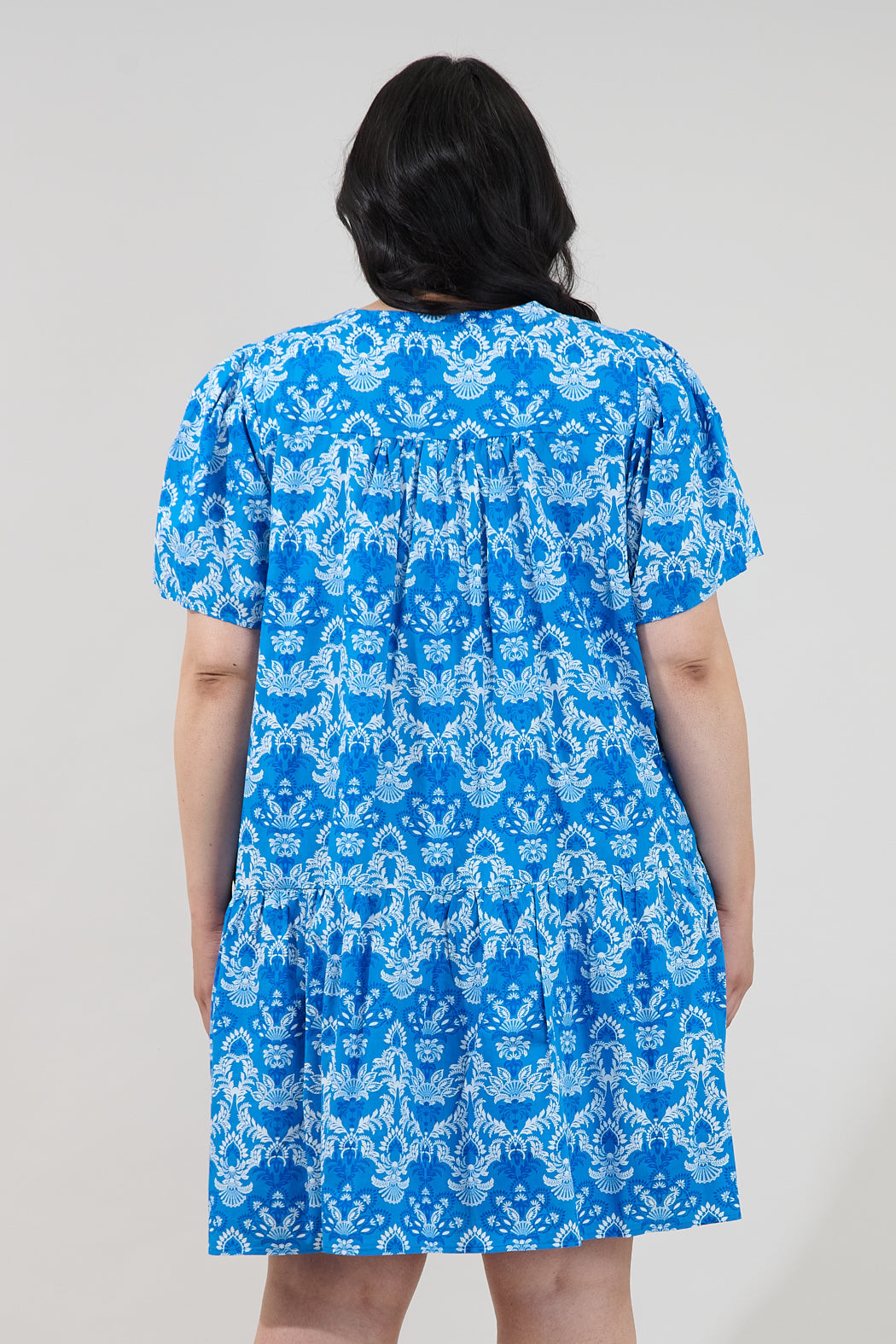 Mariela Shift Mini Dress Floral Curve