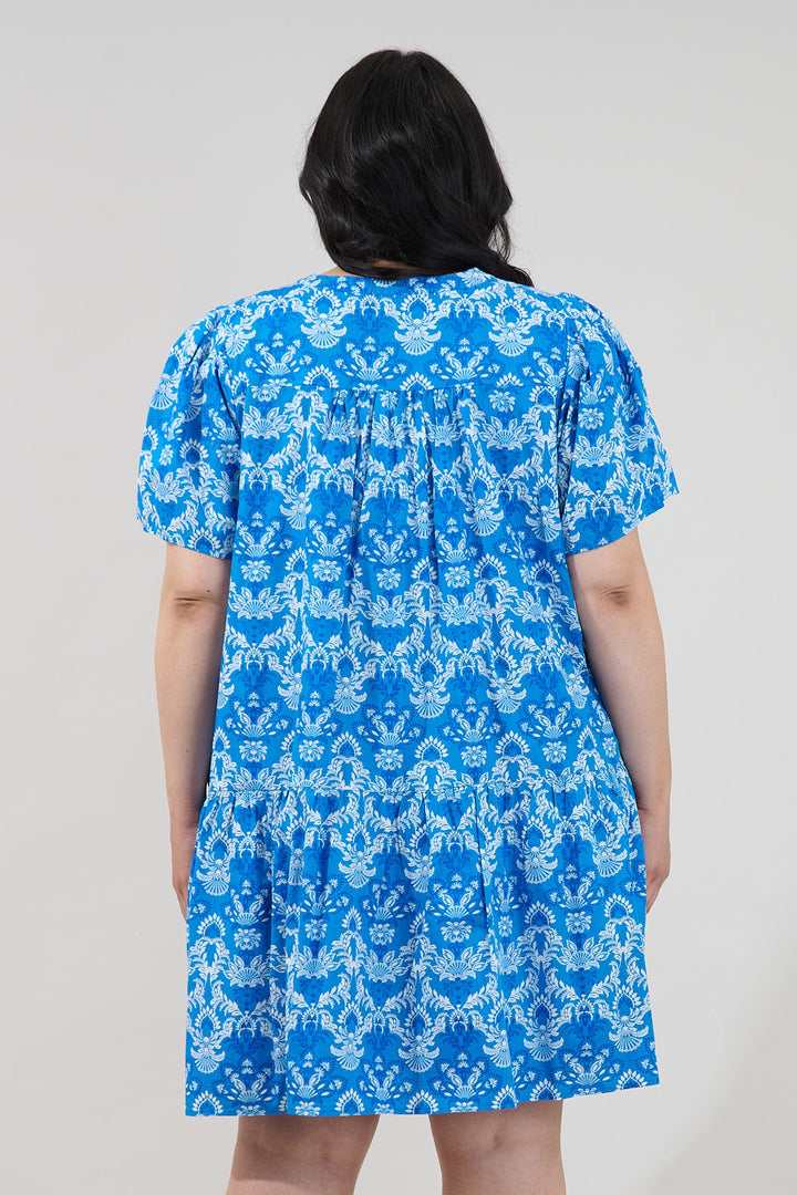 Mariela Shift Mini Dress Floral Curve