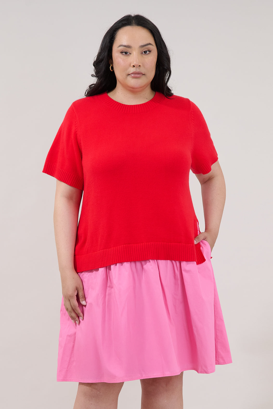 Karola Twofer Mini Dress Curve