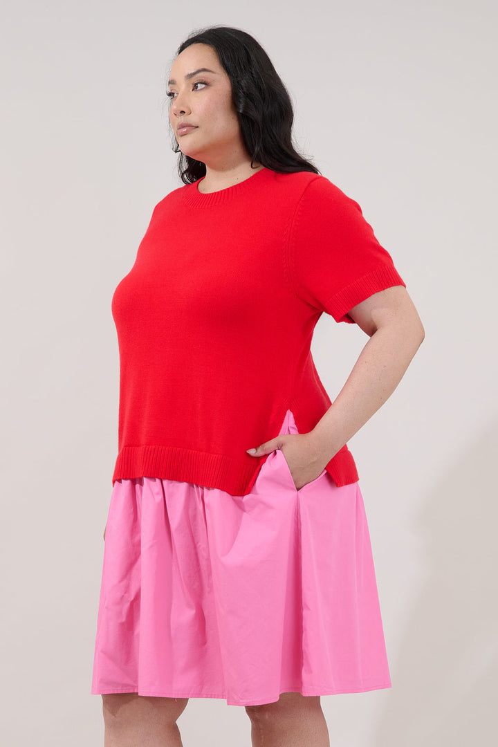Karola Twofer Mini Dress Curve