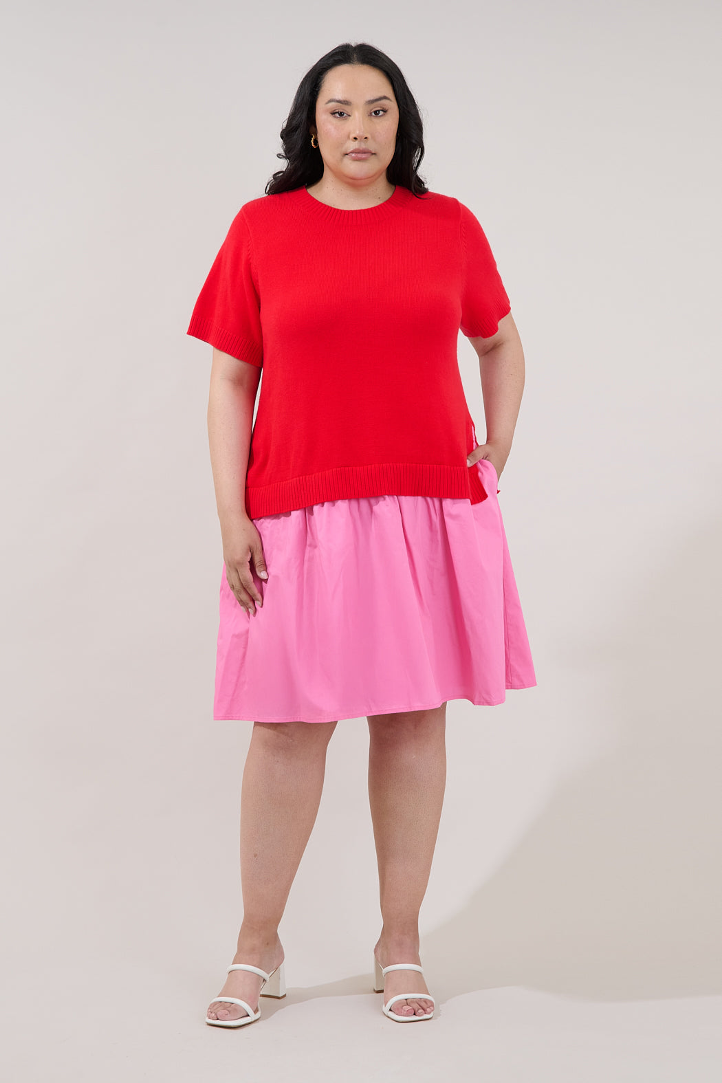 Karola Twofer Mini Dress Curve