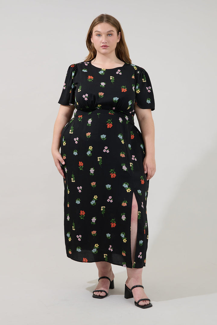 Bloom Midi Dress Remi Garden Curve