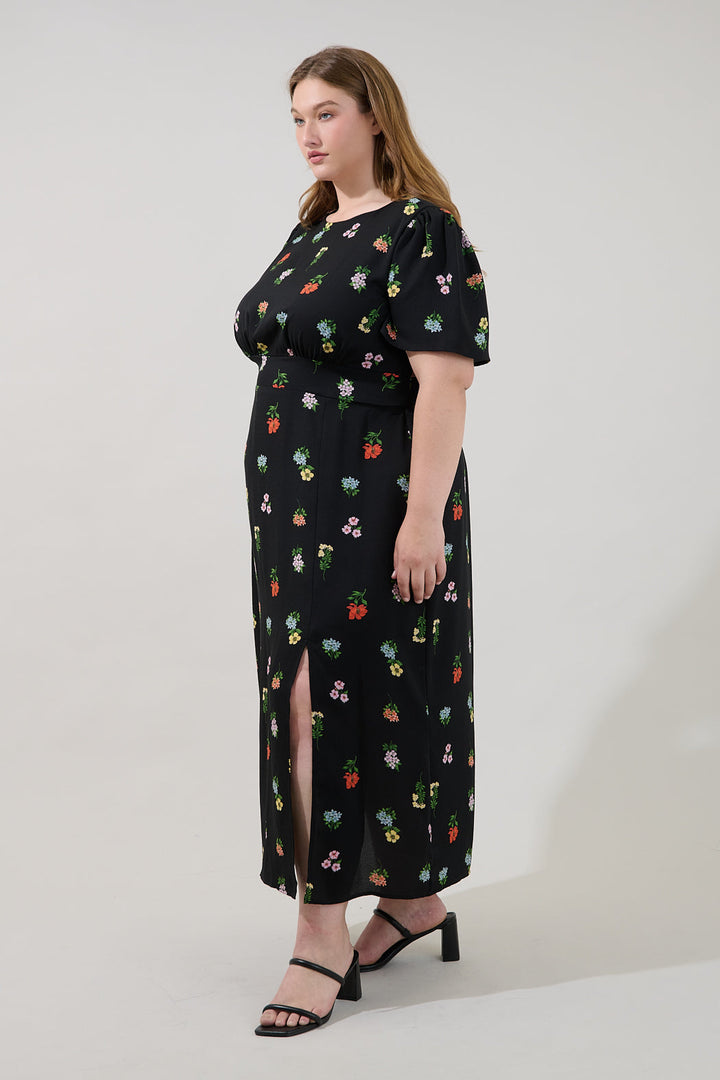 Bloom Midi Dress Remi Garden Curve