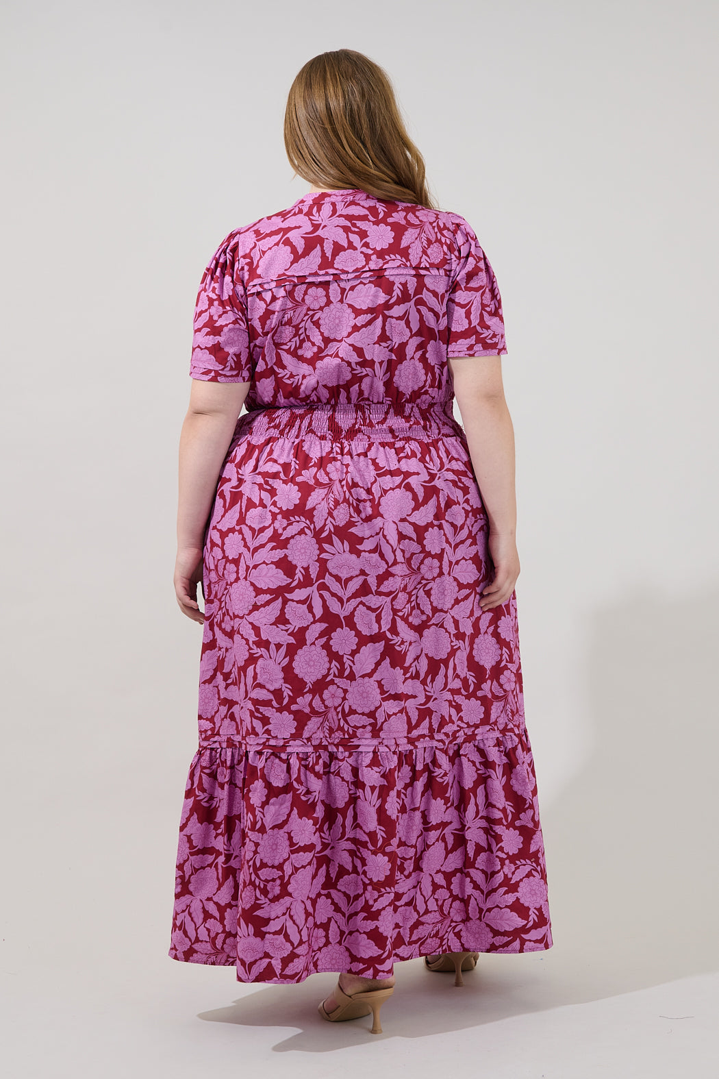 Belraj Poplin Maxi Dress Yunice Floral Curve