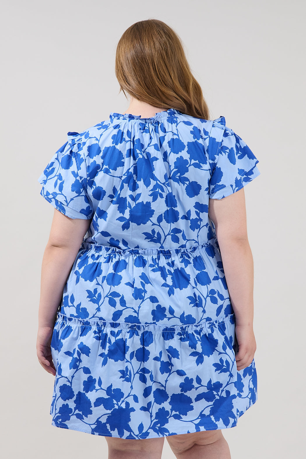 Empire Tiered Mini Dress Palmas Curve