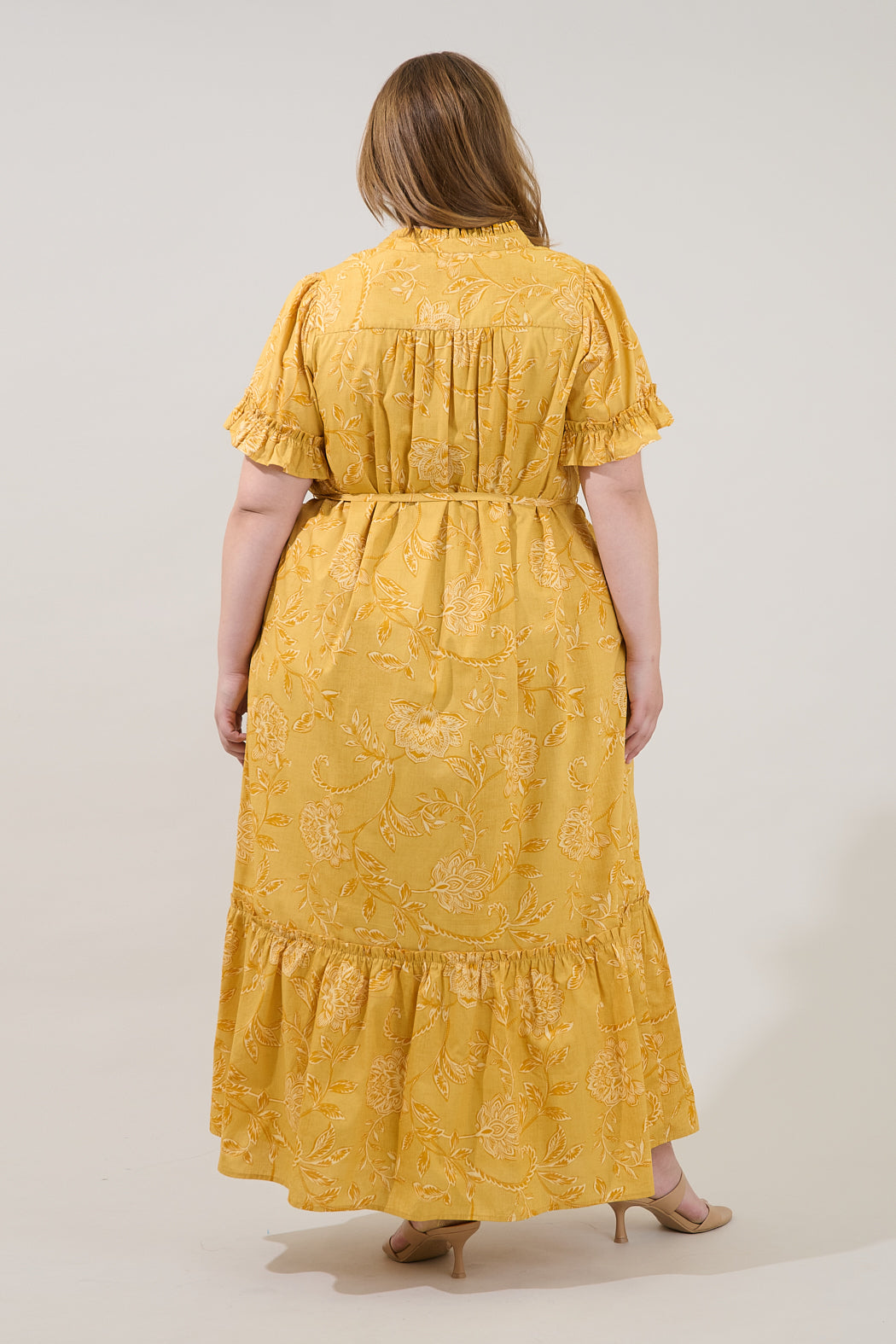 Alna Button Up Midi Dress Narobi Floral Curve