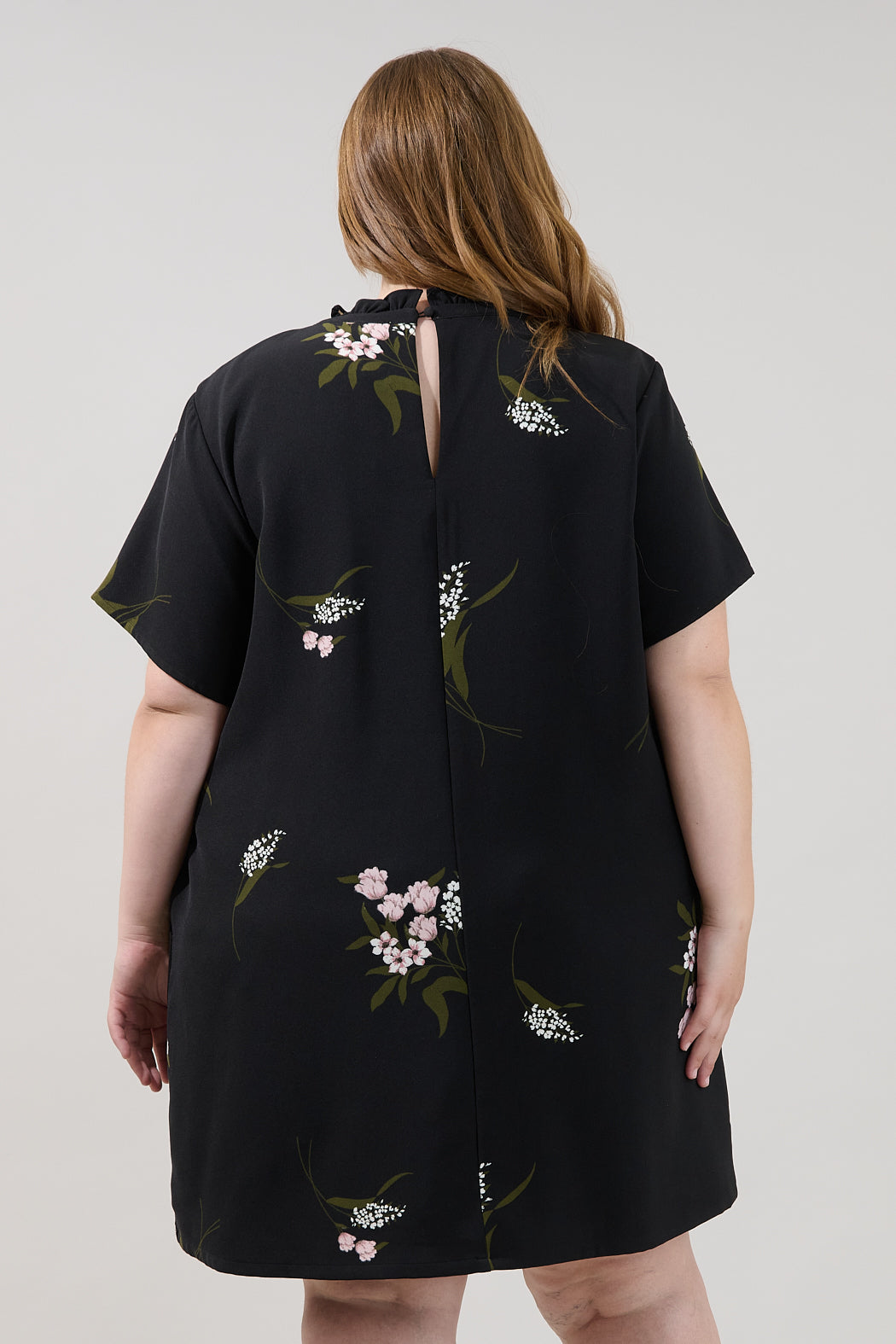 Rickie Shift Mini Dress Floral Curve