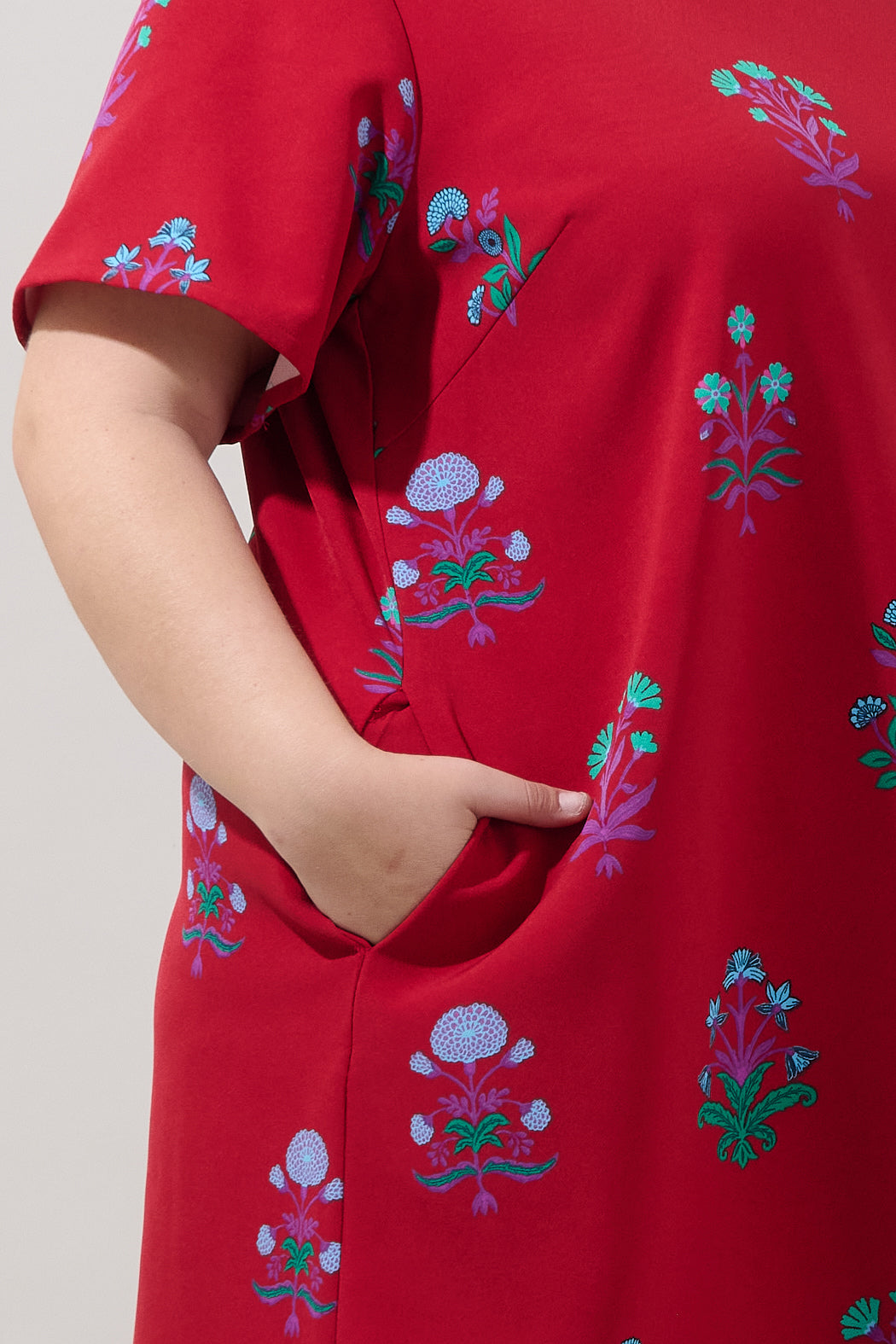 Rickie Shift Mini Dress Genora Floral Curve