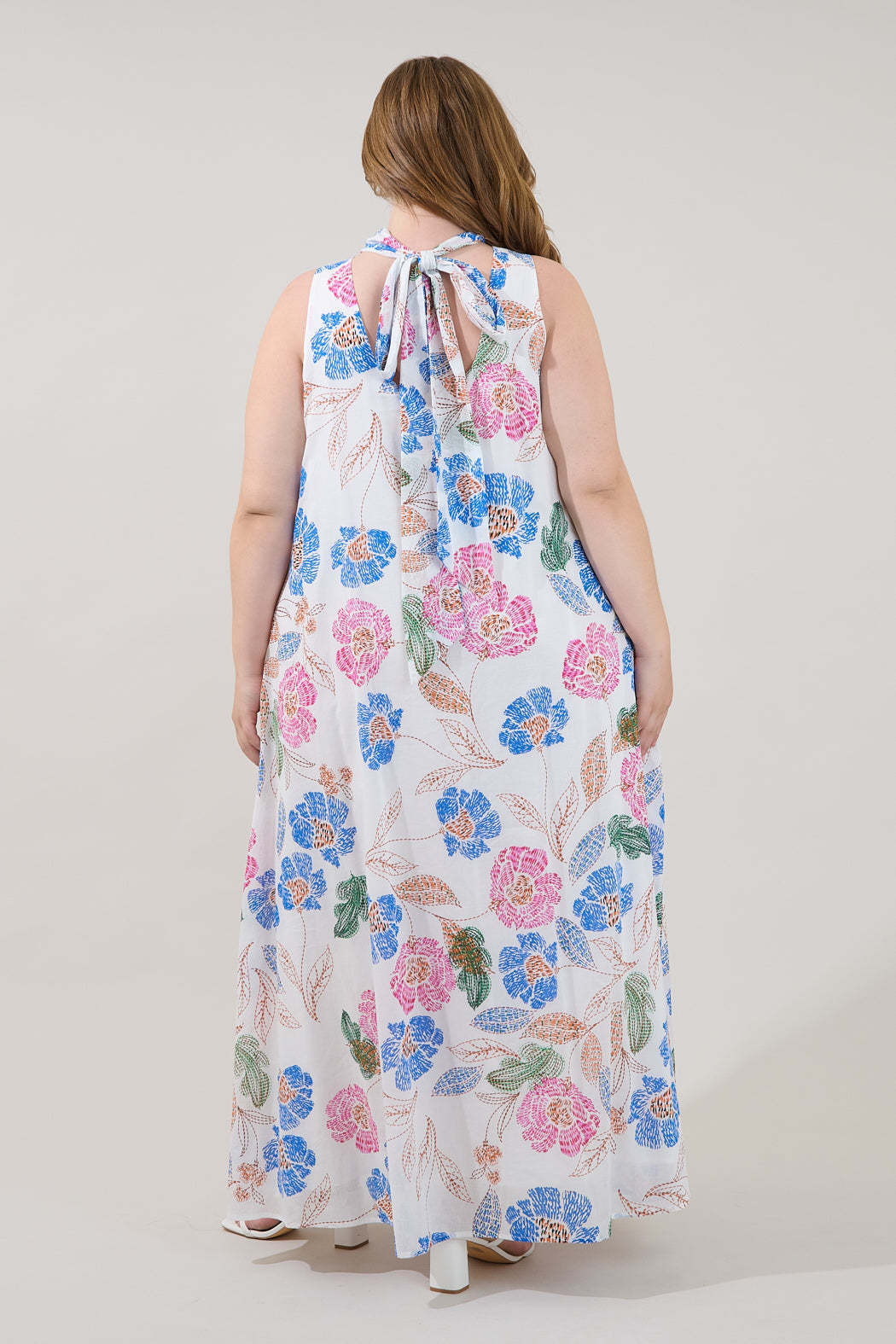 Akiya Mockneck Maxi Dress Wild Poppy Curve
