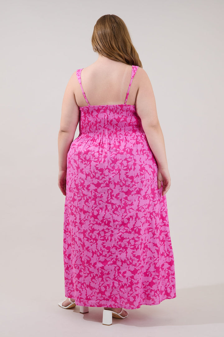 Lenna Smocked Maxi Dress Petunia Curve