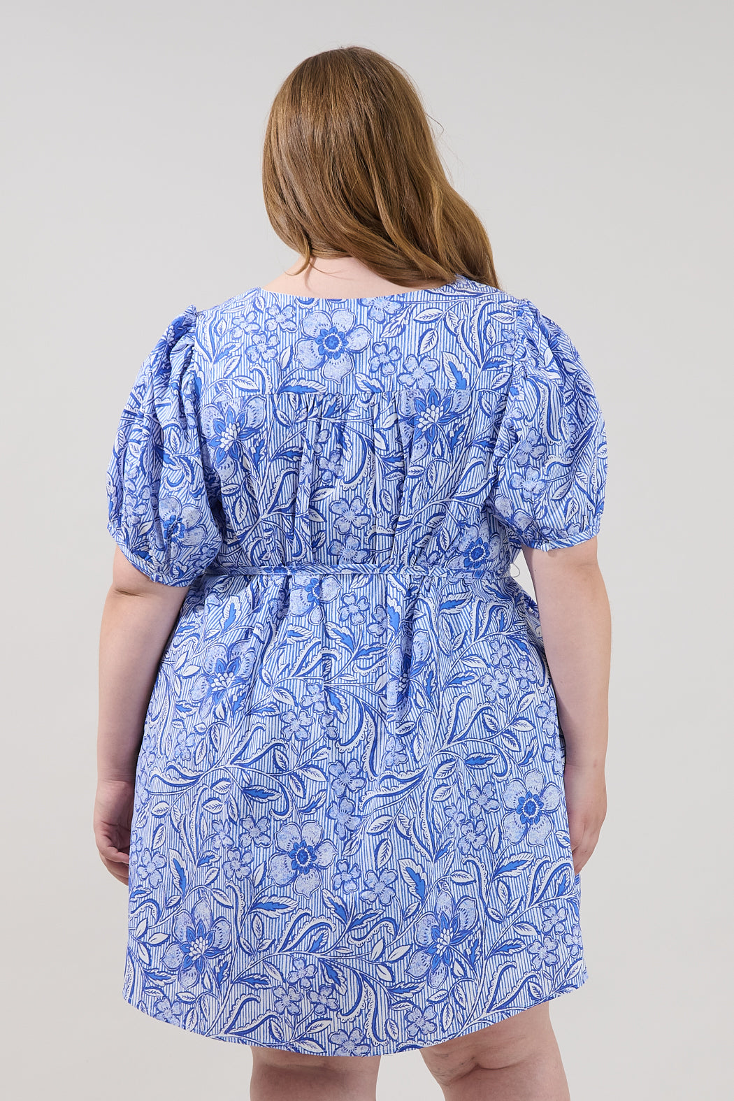 Hally A-line Mini Dress Floral Curve
