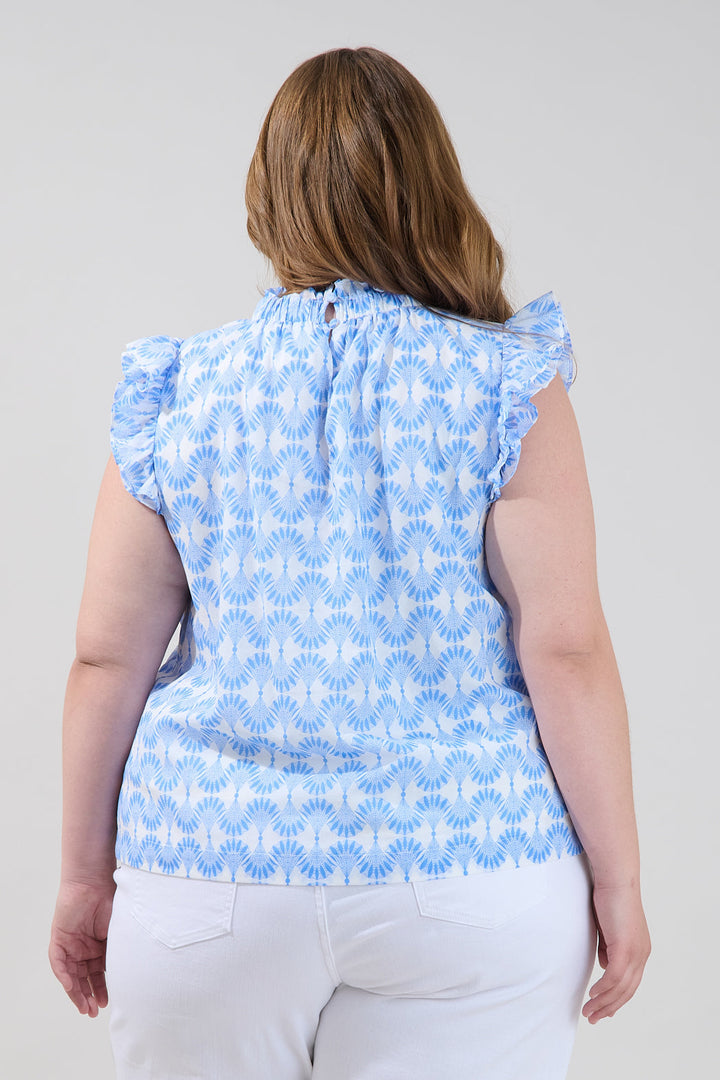 Zoie Ruffle Top Mosaic Curve
