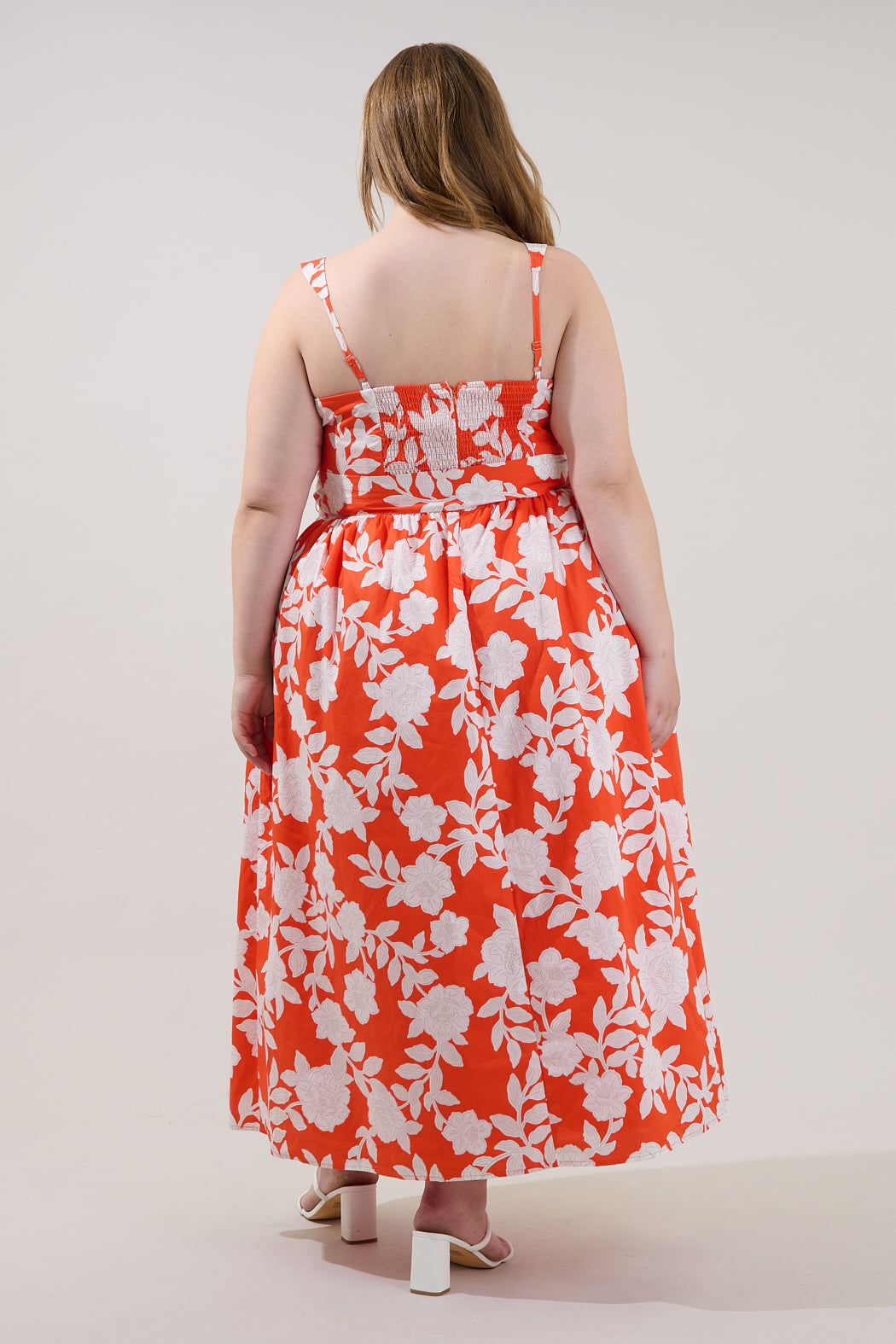 Avril Belted Midi Dress Lilo Tropics Curve