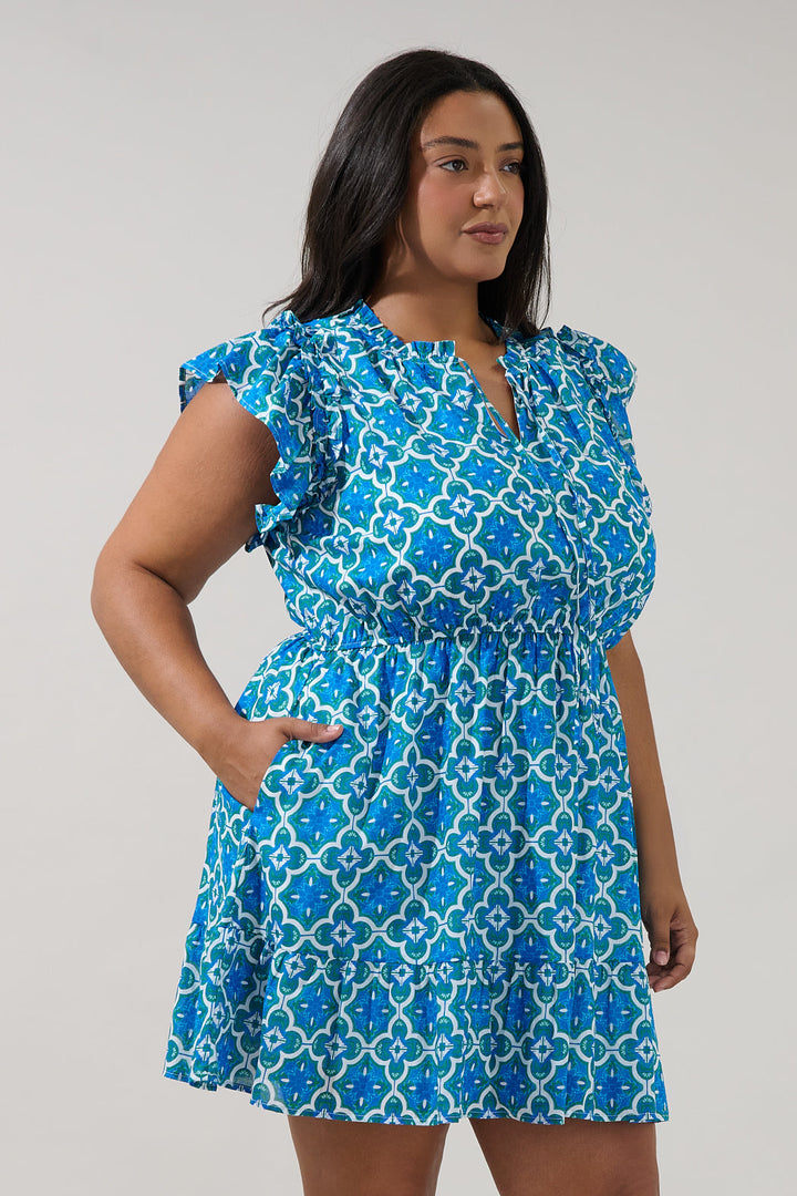 Sardy Mini Dress Tile Curve