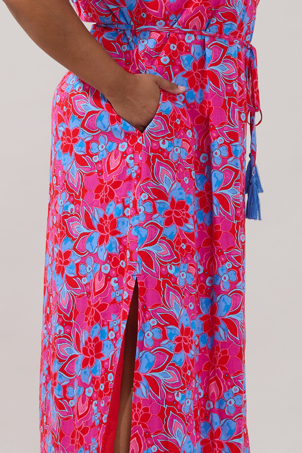 Verone Sleeveless Maxi Dress Floral Curve