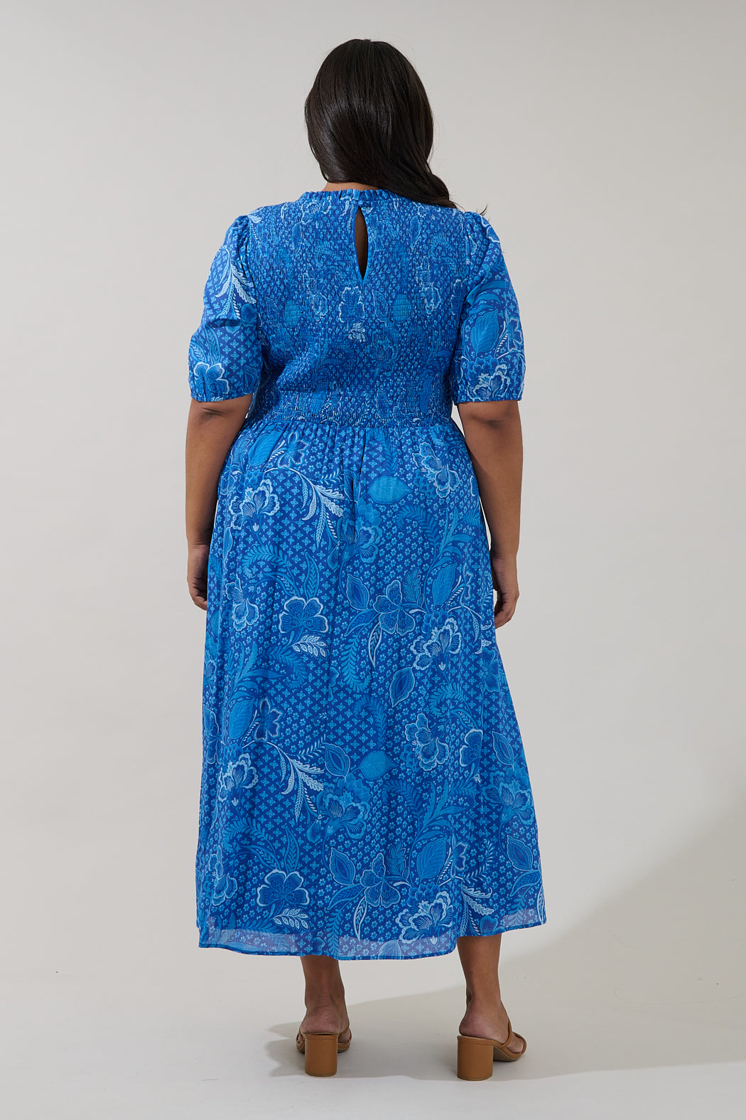 Bermy Smocked Maxi Dress Moonlit Curve