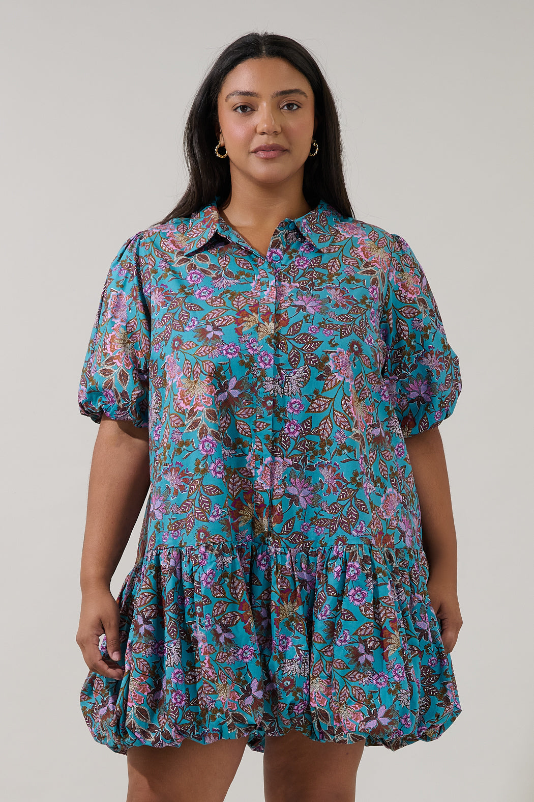 Stacci Bubble Mini Dress Berlin Floral Curve