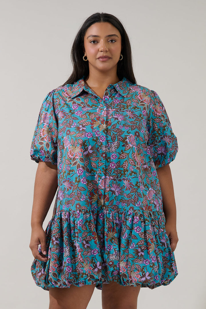 Stacci Bubble Mini Dress Berlin Floral Curve