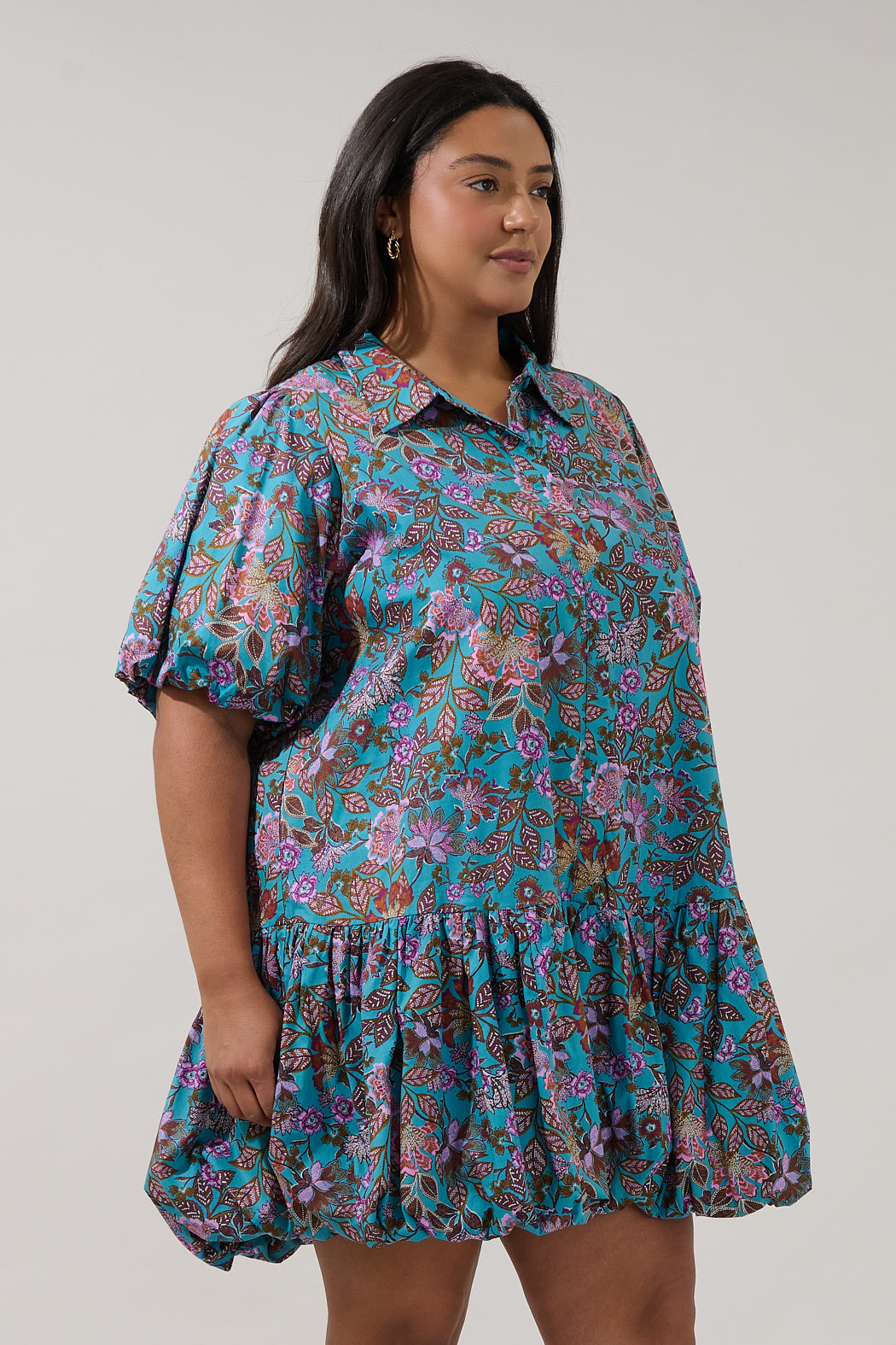 Stacci Bubble Mini Dress Berlin Floral Curve