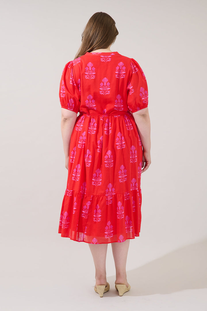 Beth Button Down Midi Dress Artisan Curve