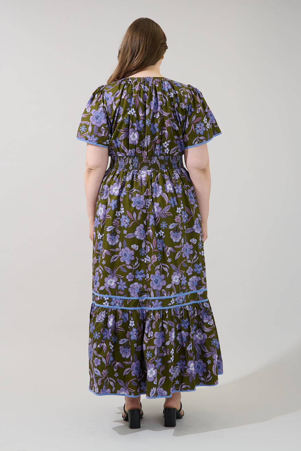 Ordy Smocked Midi Dress Reverie Curve
