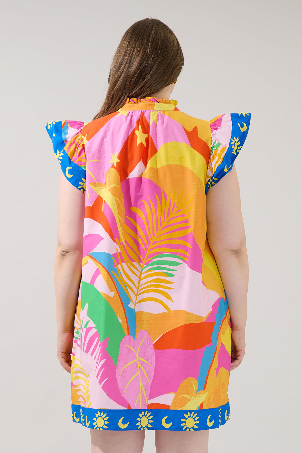 Genna Shift Mini Dress Tropical Curve