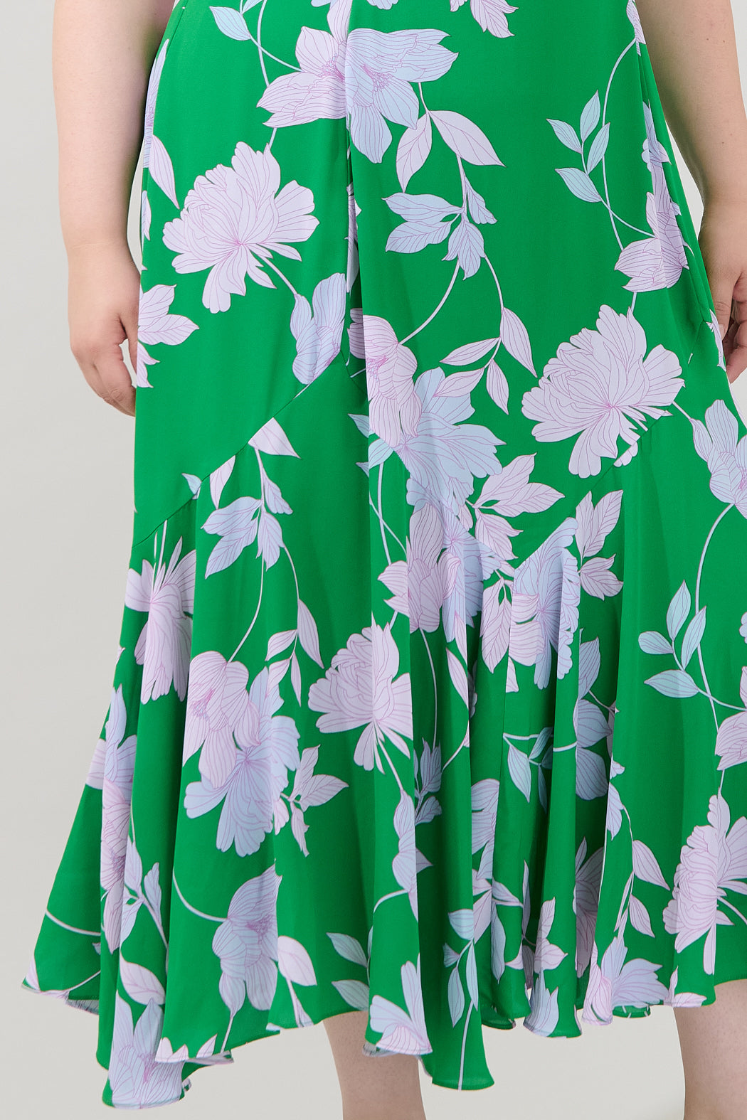 Judtih Flare Midi Dress Merla Floral Curve