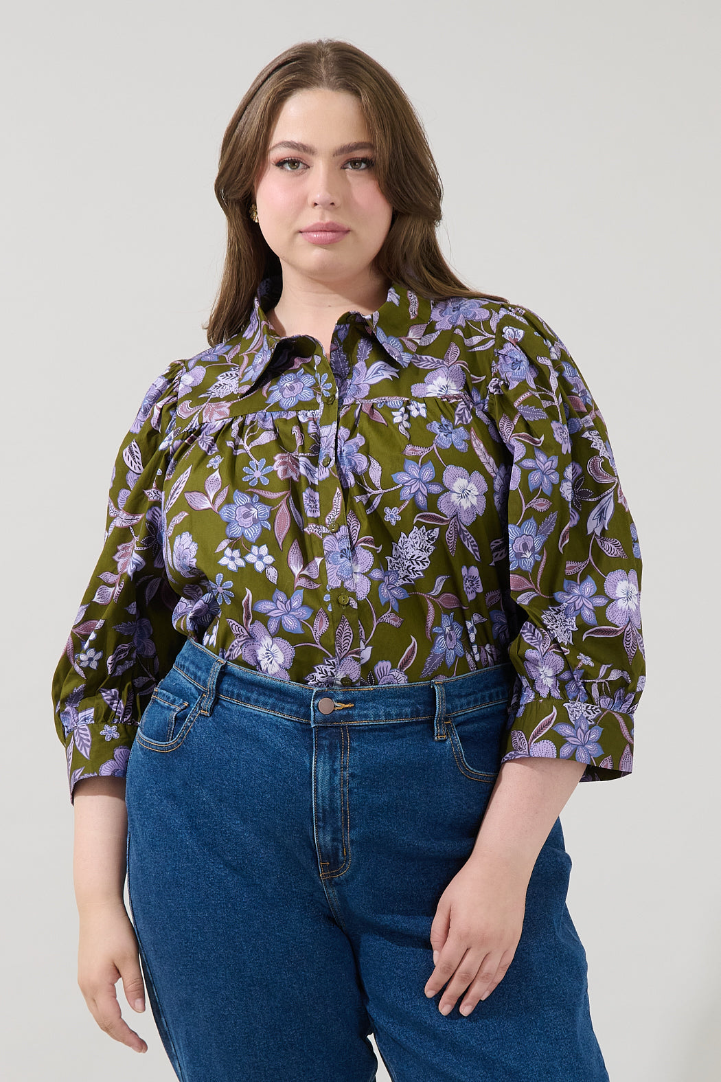 Fae Button Down Top Reverie Curve