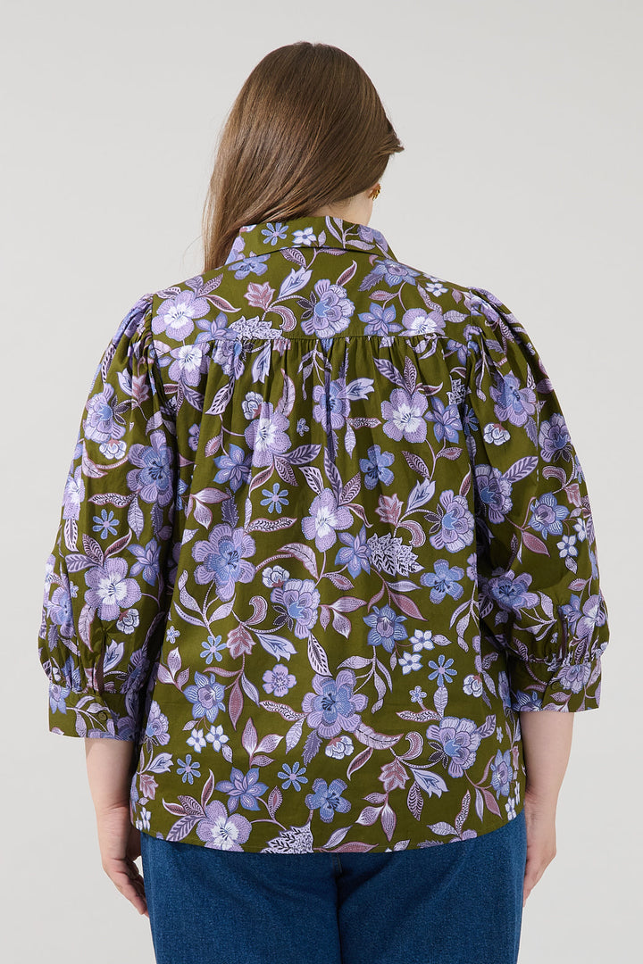 Fae Button Down Top Reverie Curve