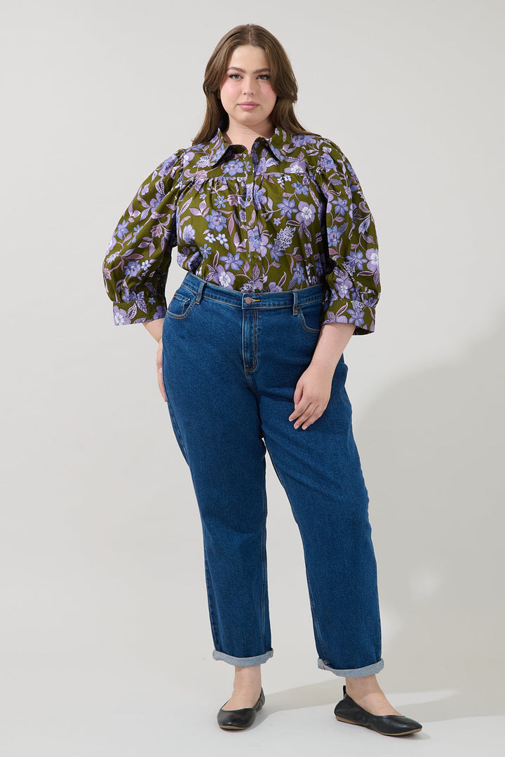 Fae Button Down Top Reverie Curve