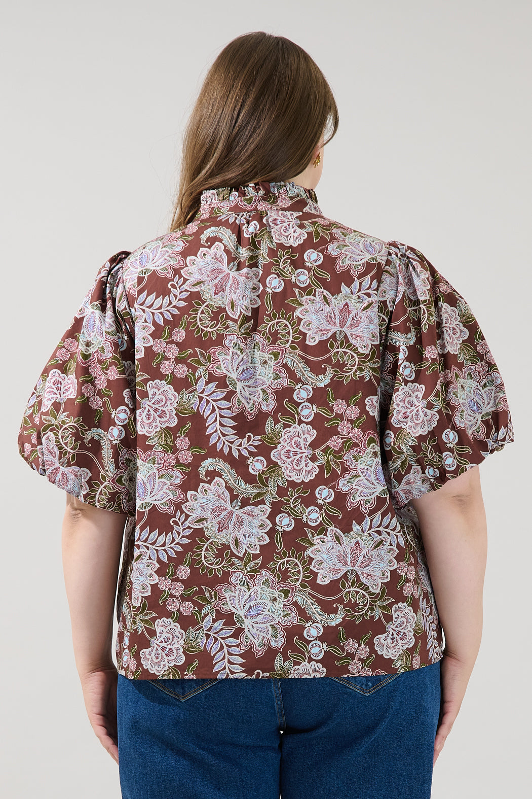 Pipa Bubble Sleeve Top Rustic Curve