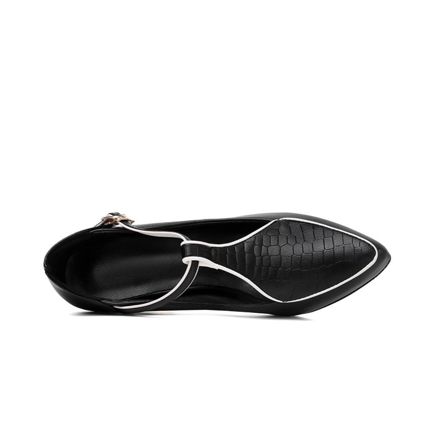 Monroe  T-Bar Jewel Pumps