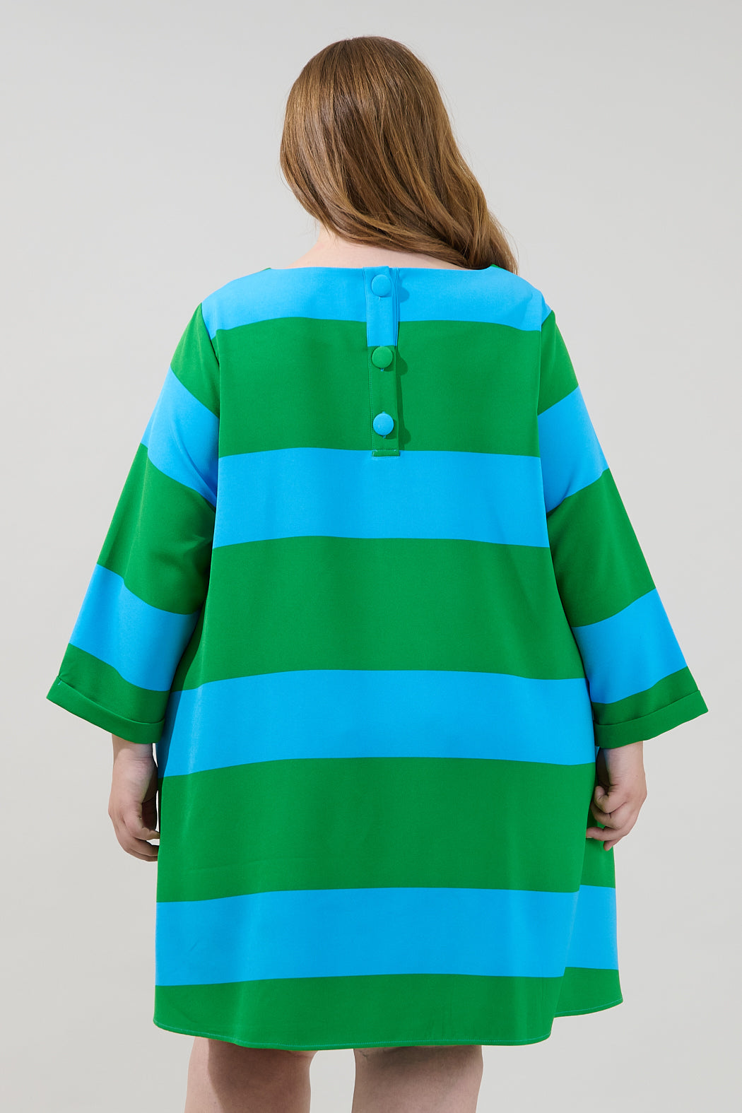 Lolli Stripe Lonna Shift Mini Dress Curve