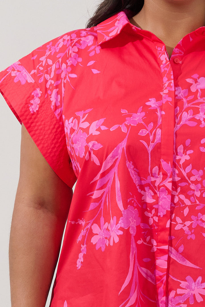 Ellis Button Down Top Primrose Curve